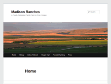 Tablet Screenshot of madisonranches.com